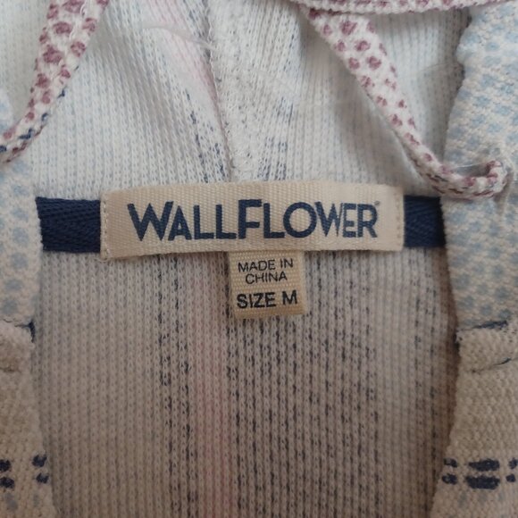Wallflower Womens Poncho Southwestern California Surfer Style Hoodie Size Medium - Picture 4 of 7